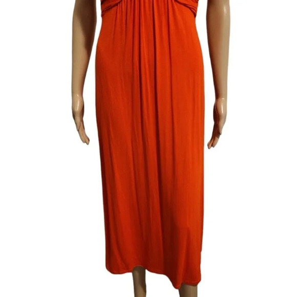 Women's Knot Front Maxi Dress by Signature Collection (size SP) - Picture 4 of 7